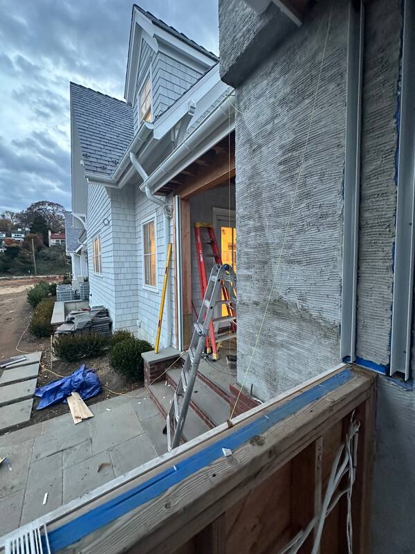 Exterior shingled facade