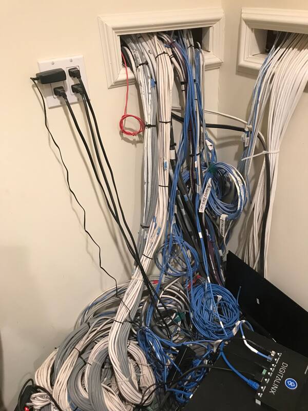 Before: exposed wiring